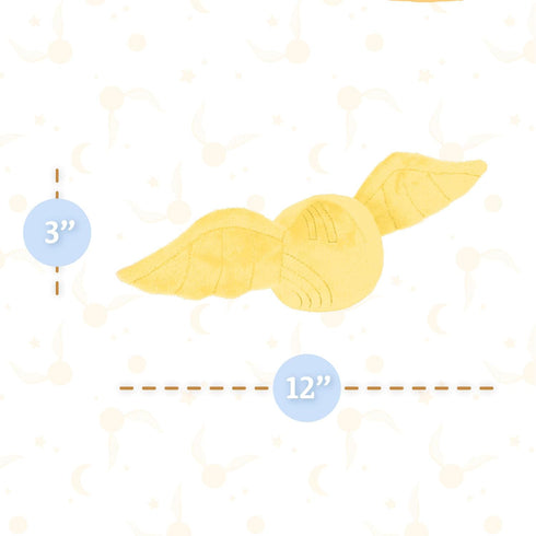 KIDS PREFERRED Harry Potter Golden Snitch Plush Stuffed Animal a Soft Golden Ball with Detailed Embroidered Wings for Babies, Toddlers, and Kids 3...