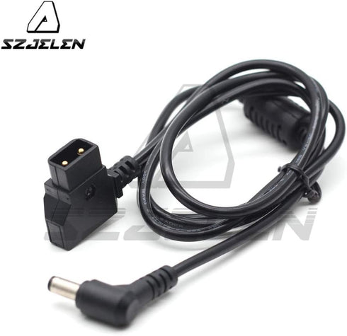 Right Angle DC Power Cable,D-Tap to 12V DC5.5X2.5mm Right Angle Power Cable for KiPRO LCD Monitor DSLR Rig Power V-Mount Battery (DC Straight Cabl...