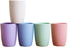 Eco-friendly Unbreakable Reusable Drinking Cup for Adult(12 OZ), Wheat Straw Glasses Healthy Tumbler Set 5-Multicolor, Dishwasher Safe...