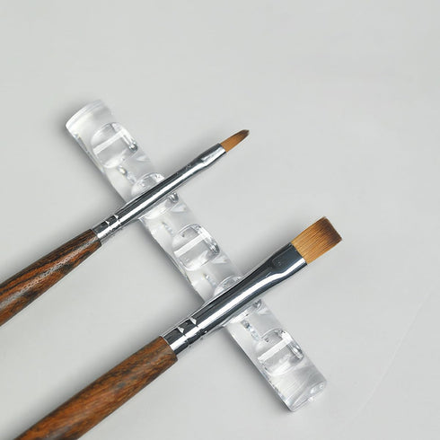 2 Pcs Crystal Bar Pen Holder, Acrylic Nail Art Painting Pen Brush Stand for Drawing Pens, Nail Gel Polish Pen Brush Stand Holder Manicure Tool....