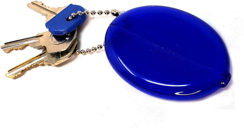 3 Oval Squeeze Purses - Made in USA (3 Blue)...