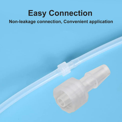 10pcs Male Luer Lock 3/16" Polypropylene Hose Barb Adapter for Laboratory Biochemical/Analytical Instruments, Food Machinery and Aquarium Equipmen...