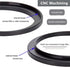 49mm-55mm Step Up Ring(49mm Lens to 55mm Filter, Hood,Lens Converter and Other Accessories) (2 Packs), Fire Rock 49-55 Aerometal Camera Lens Filte...