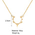 Boho Deer Antler Choker Necklace Gold Elk Head Pendant Necklace Bohemia Antler Deer Choker Cute Animal Necklace Chain Jewelry for Women and Girls...