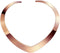 High Polished Stainless Steel Necklace Love Choker Heart Shape Women Statement Jewelry...