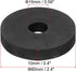 PATIKIL Multi Purpose Rubber Spacer, 6 Pcs 2.4"OD 0.59"ID 0.4"Thickness Neoprene Round Anti-Vibration Isolation Pads Isolator Rubber Bushings Spac...