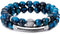 BOMAIL Men Women 8mm Tiger Eye Stone Beads Bracelet Elastic Natural Stone Yoga Bracelet Bangle Fashion Jewelry Gifts...