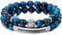 BOMAIL Men Women 8mm Tiger Eye Stone Beads Bracelet Elastic Natural Stone Yoga Bracelet Bangle Fashion Jewelry Gifts...