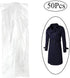 Pack of 50 Garment Bag,Transparent Suit Bag,Clothing Cover,Gown and Dress Storage Bag (60 × 120 cm)...