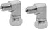 (2-PACK) 1501-02-04 Hydraulic Hose Adapter Fitting 1/8" Male (1/8"-27NPTF) × 1/4" Female (1/4"-18NPSM) Swivel 90° Elbow SAE Pipe Joints Tube Conne...