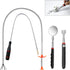 4 Pack Telescoping Magnet Pick-up Tool Set - Retrieving Telescoping Magnet Pickup Tools, Telescoping Inspection Mirror, Bendable Spring Magnet Sti...