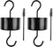 Large an.t Moat for Hummingbird Feeders, 2 Pack Black Hummingbird Feeders Parts for Outdoors with 2 Clean Brushes (black-2pc)...