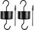 Large an.t Moat for Hummingbird Feeders, 2 Pack Black Hummingbird Feeders Parts for Outdoors with 2 Clean Brushes (black-2pc)...