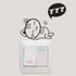 Removable Switch Sticker, 4 Pcs Cute Black Sleeping Cats Cartoon Wall Sticker, Light Switch Decor Decals, Family DIY Decor Art Car Stickers Home D...