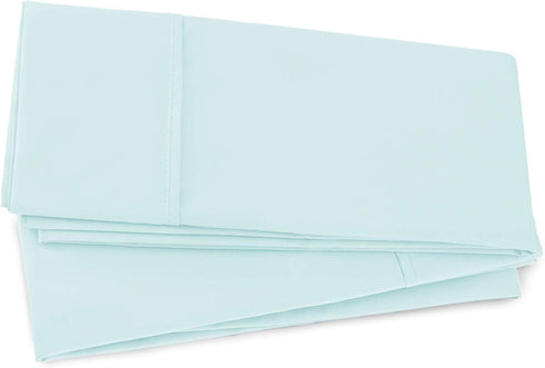 Nestl Body Pillow Cover - Soft Microfiber Pillowcase - Lightweight Light Blue - 20x54 Inches - Envelope Closure, Set of 2...