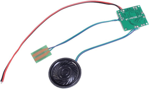 Icstation Recordable Sound Module, Button Control Sound Chip 8M MP3 WAV Music Voice Player Programmable Board with Speaker for DIY Birthday Music ...