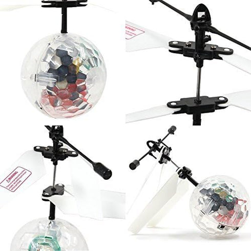 Flying Ball RC Toys For Children Goo Play For Child Ball Helicopter Gifts For Child Built-In-Shinning LED Disco Light Induction Ball Children Play...