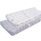 BlueSnail Print Changing pad Cover Set 2PK, Breathable and Comfortable Changing Pad Cover for Boys and Girls (Gray+White)...
