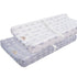 BlueSnail Print Changing pad Cover Set 2PK, Breathable and Comfortable Changing Pad Cover for Boys and Girls (Gray+White)...