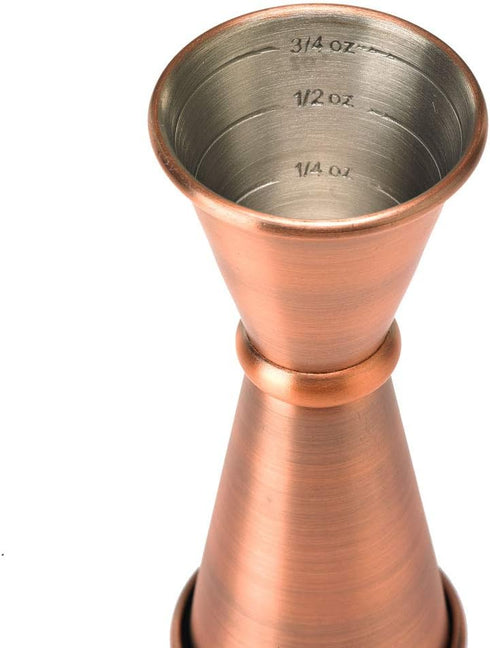 Barfly M37003ACP Japanese Style Jigger, 1 oz x 1-1/2 oz, Antique Copper...