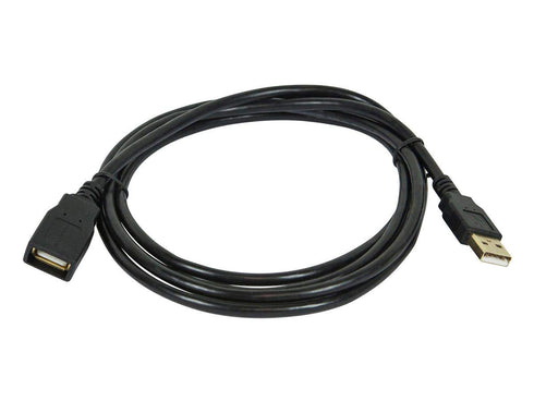 Monoprice USB 2.0 Type-A Male to Type-A Female - Extension Cable, Gold Plated, 28/24AWG, 15 Feet, Black...