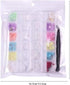 12 Grid 3D Acrylic Colorful Flowers Nail Art Pearl Designs Nail Art Supplies DIY Nail Art Accessories for Women ,1 Nie Zi...