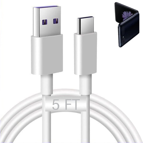 5FT USB C Charger Cable for New Samsung Galaxy Z Flip 5, Z Flip 4, Z Flip 3, Z Flip 2, Samsung Galaxy Z Fold 5, Fold 4, Fold 3, Fold 2 Samsung Gal...