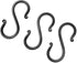 S Hook Hand Forged Metal S Hook Set of 3 Pcs Wrought Iron Handmade S Hook Heavy Duty 3.50 Inches S Hook for Hanging Plants, Pots, Coffee Mugs, Cur...