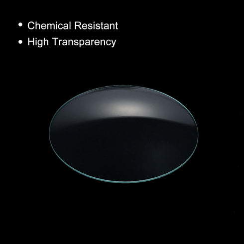 PATIKIL 70 mm Diameter Watch Glass, 3 Packs Beaker Cover Smooth Edges Chamfered Arc for Laboratory, Transparent...