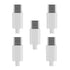 cablecc 5set DIY 24pin USB 3.1 Type C USB-C Male Plug Connector SMT Type with 3.5mm SR and Housing Cover White...