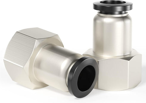 TAILONZ PNEUMATIC Female Straight 5/16 Inch Tube OD x 1/4 Inch NPT Thread Push to Connect Fittings PCF-5/16-N2(Pack of 10)...