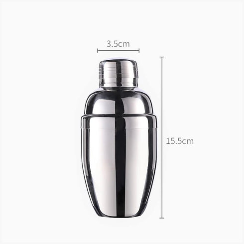 FRONTIER Cocktail Wine Shaker - Stainless Steel Martini Shaker with Cap and Strainer - 10OZ...