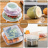 4 Pack Same Size Silicone Stretch Lids, Thicker Reusable Sturdy Silicone Container Cover, Expandable Food Storage Covers, Dishwasher and Freezer S...