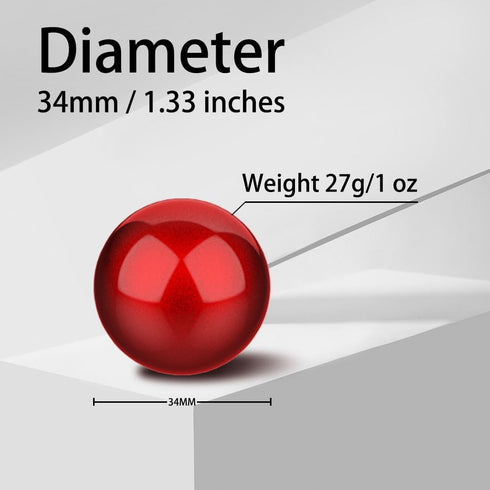 All-New2024 Trackball 34mm/1.34 Inches Trackball, Replacement Ball for Logitech M575, M570, MX Ergo, ELECOM, Kensington, Perixx, and Other Compati...