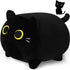 Black Cat Plush Pillows-16'' Black Cat Plushies, Gold Eyes Black Cat Plush, Cat Anime Plush Cute Plush Cat Plushie Stuffed Cat Stuffed Animals, So...