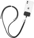 Universal Cell Phone Lanyard, Crossbody Lanyard Adjustable Detachable Nylon Neck Strap, Compatible with All Mobile Phone, with Keychain and 2 Patc...