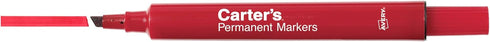 AVERY Carter's Permanent Markers, Large Desk-Style Size, Chisel Tip, Water and Wear Resistant, 12 Red Markers (27177)...