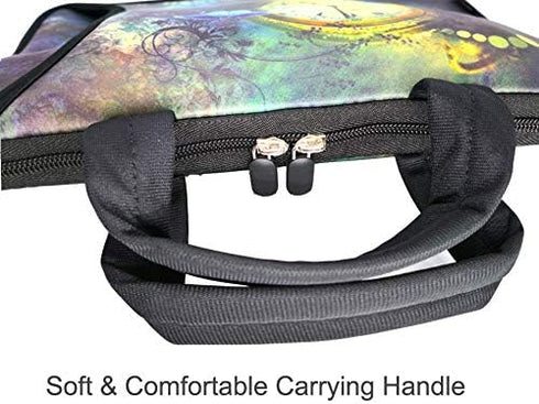 RICHEN 10 inch Messenger Bag Carrying Case Sleeve with Handle Accessory Pocket Fits 7 to 10-Inch Laptops/Notebook/Kids tablet (7-10.2 inch, Clock ...