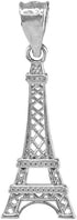 Fine 925 Sterling Silver Eiffel Tower Charm Pendant...
