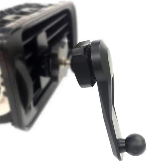 17mm Black Ball Head Car Phone Holder Mount, Extension Bracket Support, Universal Smartphone Stand, 360° Rotating Phone Long Arm Mount, Automobile...