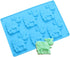 2 Pack Cow Chocolate Molds, Dairy Cattle Cake Pan Silicone Candy Fondant Biscuit Cookie Baking Mold Soap Lotion Bars Polymer Clay Mold (Random Col...