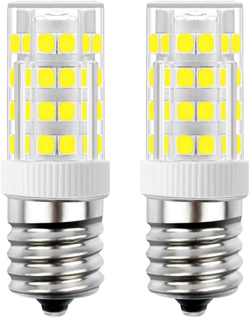 E17 LED Bulb, Stovetop Light, Appliance Bulb Under Microwave Oven, Non-Dimmable, 4W Daylight White 6000K, 110V-130V, 2-Pack...