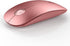 Bluetooth Wireless Mouse - (BT5.1+USB) Dual Connectivity, Quiet Click, Low Power, and 1600 DPI, Portable Cordless Mouse for Mac, Laptop, MacBook P...