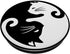 Yin Yang Cat Pop Socket for Phone PopSockets Kitten Yin Yang PopSockets Standard PopGrip......