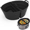 ChefAid Slow Cooker Divider Liners with Handle, 100% Silicone Reusable Slow Cooker Liners Compatible with 6-8 Quart Oval or Round Slow Cooker, Fit...