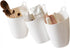 3 Pack Wall Mount Makeup Holder Organizer,Hanging Plastic Wall Storage Cup Holder for Makeup Brush,Toothbrush,Lipstick,Eyeliner,Cosmetic,Multi-Fuc...