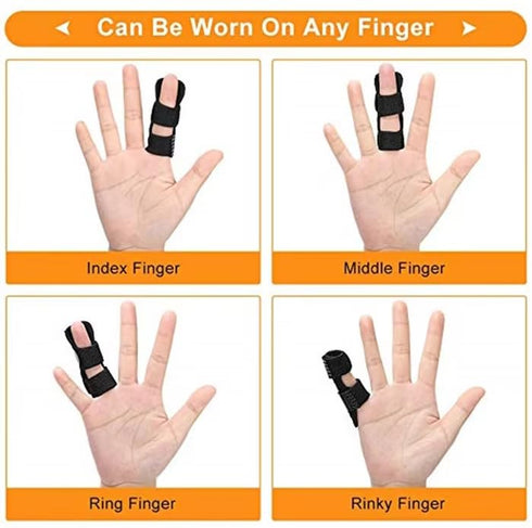 6Pcs Finger Splints, Finger Support Brace Finger Stabilizer for Broken Fingers Straightening Arthritis Relief, Pain Relief...