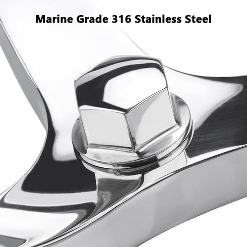 Steering Wheel Center Nut for 1/2"-20 or 5/8"-18 Boat Manual Helms System, 316 Stainless Steel (5/8”-18)...