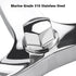 Steering Wheel Center Nut for 1/2"-20 or 5/8"-18 Boat Manual Helms System, 316 Stainless Steel (5/8”-18)...