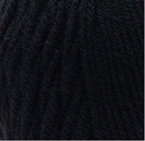 Red Heart Yarn Red Heart with Love Yarn - Black - 6 Oz - Medium 4 Gauge - 3 Pack Bundle with Bella Crafts Stitch Markers......